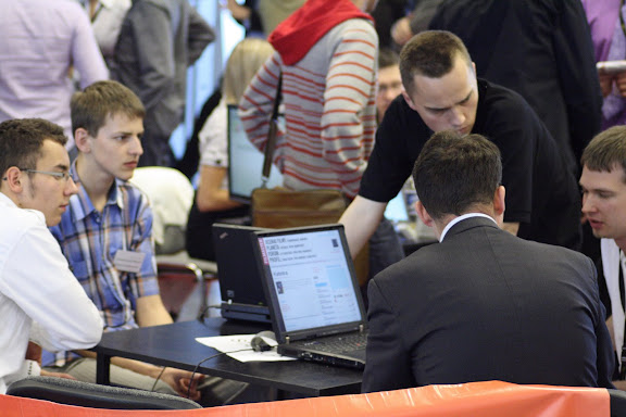 Filmaster table at Democamp 2009