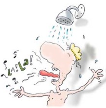 hot shower