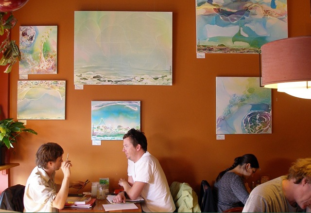 [010 Display of acrylic paintings by john russell redmond at the Wild Oat, Ottawa, October 2008 b.jpg]