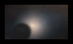 Space Black planet sun 