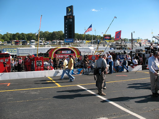 View of pit road from pit road