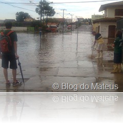 Alagamento das ruas na Avenida Brasil em Lages, Santa Catarina Alagamento das ruas na Avenida Brasil em Lages, Santa Catarina