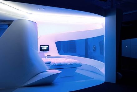 Hotel for visitors from the future