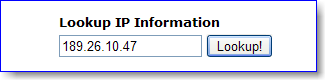 Lookup IP Information