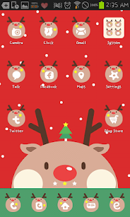 How to install Red Rudolph Go launcher theme 1.2 mod apk for laptop