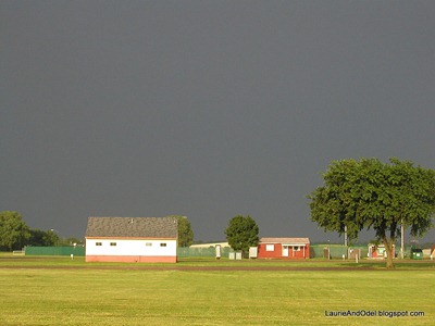 After the first storm passed; many more came after dark.