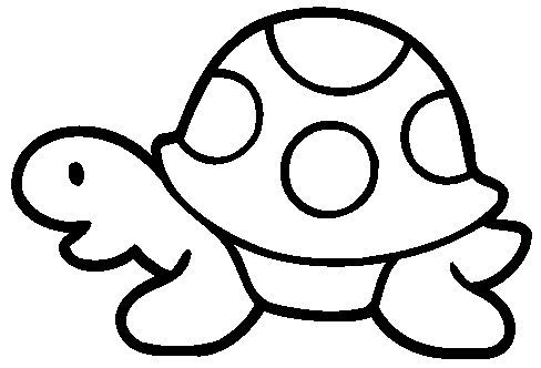 Una tortuga animada para colorear - Imagui