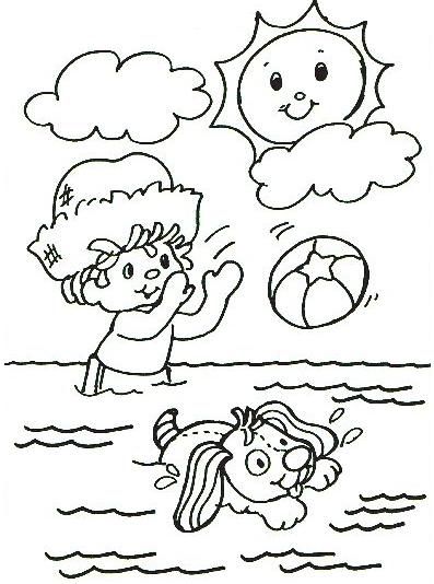 DIBUJOS DE LA PLAYA PARA COLOREAR