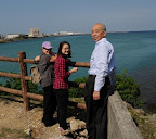 Virginia, Cassady, and Mr Iwama in Naha