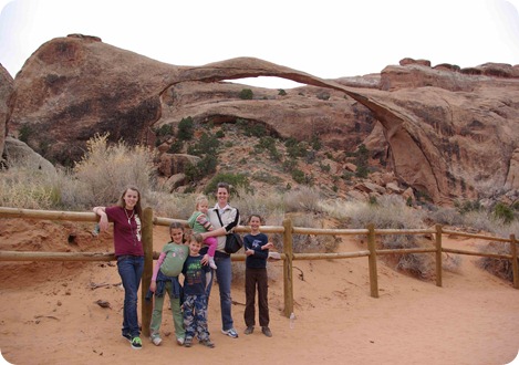 Family at Landscape Arch