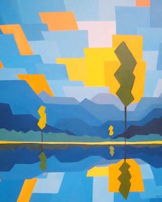 Reflection - 100cm X 120cm on Stretched Canvas