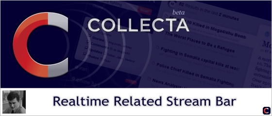 Realtime Related Stream Bar; Collecta-powered jQuery plugin