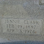 Jennie Clark Gleaves
Second wife of Clyde M. Gleaves
Hollywood Cemetery
Wartrace, Bedford County, Tennessee