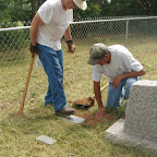 Owen & George pack marker in place.