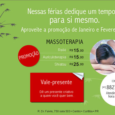 Massoterapia – email marketing