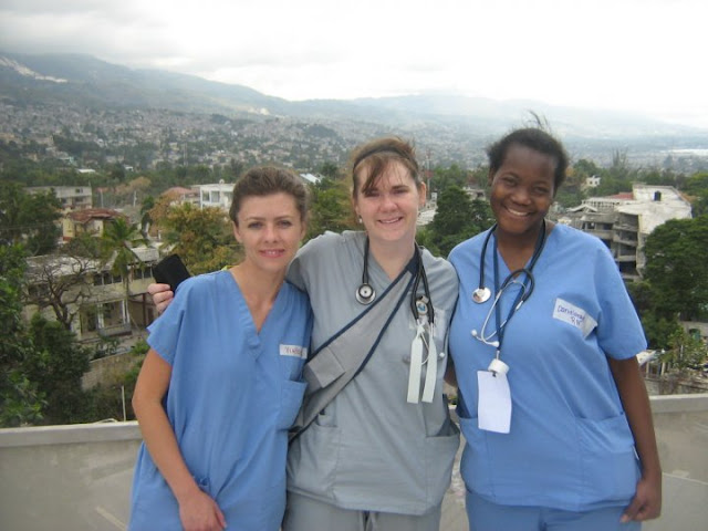 Danielleange Charles with Team Members