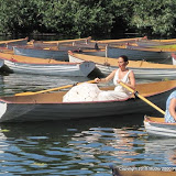 Sahra in a boat