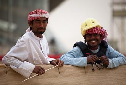 Happy Handler and Camel Owner