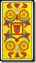 4 de Ouros do Marseilles Fournier - Fonte Taroteca 4 de Ouros do Marseilles Fournier - Fonte Taroteca