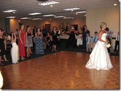 Wedding..throwin the bouquet
