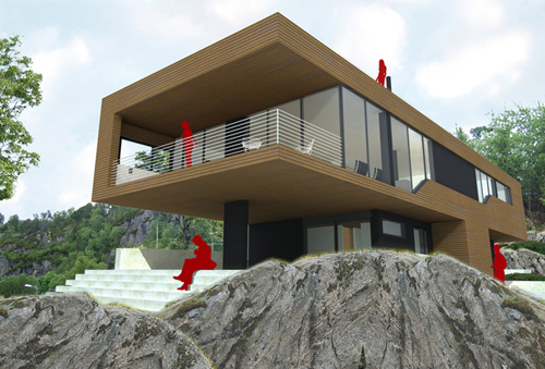 rocky architecture villa design ideas