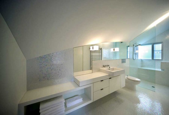 simple and minimalist bathroom architecture design