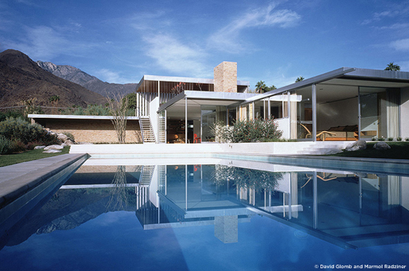 modern swimming pool desert house design
