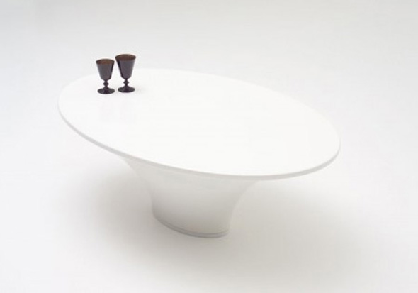 modern white table design from signalement