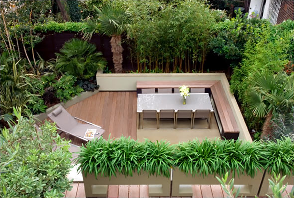 garden terrace design ideas with lighting