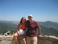 Erika and I on top of the castle
