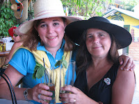 Erika and Linda - ready for the derby!
