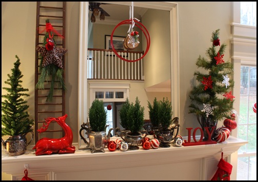 hats and christmas mantel 012 hats and christmas mantel 012
