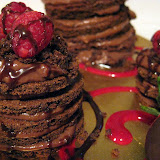 The tower cakes. Up close and personal