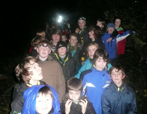 Some of the Scouts on the hike. Click on image for a larger version.