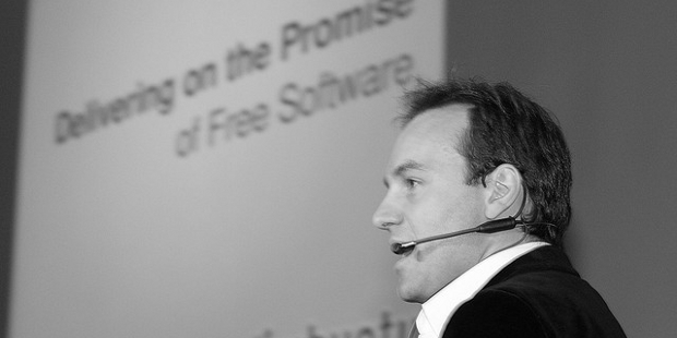 Marc_Shuttleworth at Linux Tag 2006, Wiesbaden