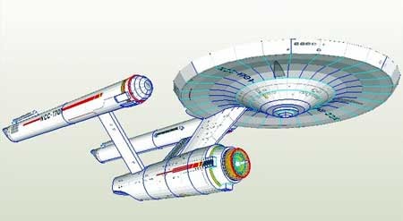 Star Trek: The Original Series - USS Enterprise Papercraft NCC-1701 ...