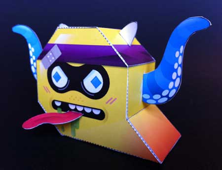 De Bliksems Monster Maker Paper Toys
