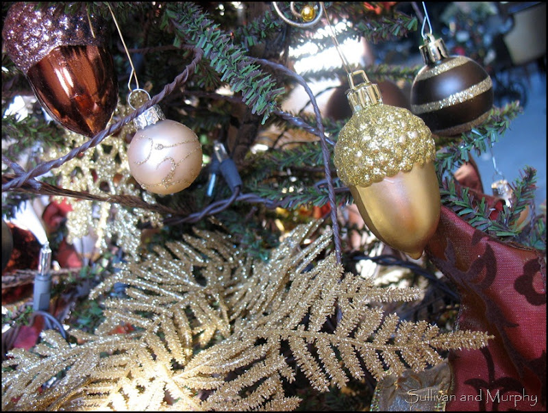 glittery ornaments