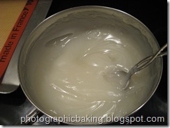 Thickened sugar-cornstarch mixture