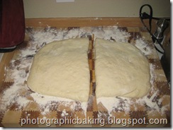 Dividing the dough
