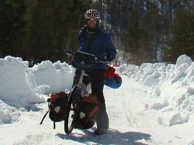 into the snow