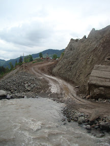 the road in the mountains of georgia