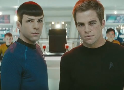 Star Trek 2009 Kirk Spock Chris Pine Zachary Quinto