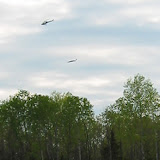 Aeroquest flying over new road at Lapointe