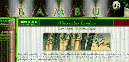 Bambus Welt, alles ueber Bambus Bambus Welt, alles ueber Bambus