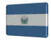 Animated 3D El Salvador flag