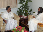 Sri Sri en entrevue avec le premier ministre du Sri Lanka