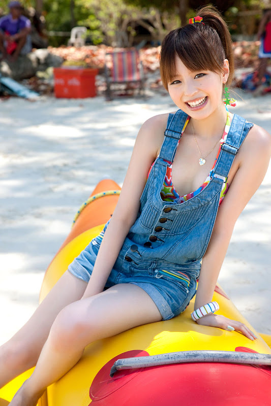รูปภาพ สาวญี่ปุ่นสุดสวย Hirano Aya เที่ยวเมืองไทย สดใสที่ทะเลภูเก็ต