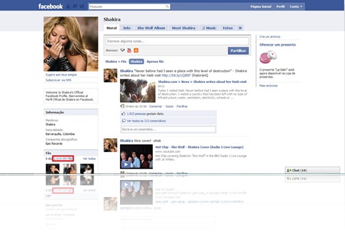 Shakira - Facebook