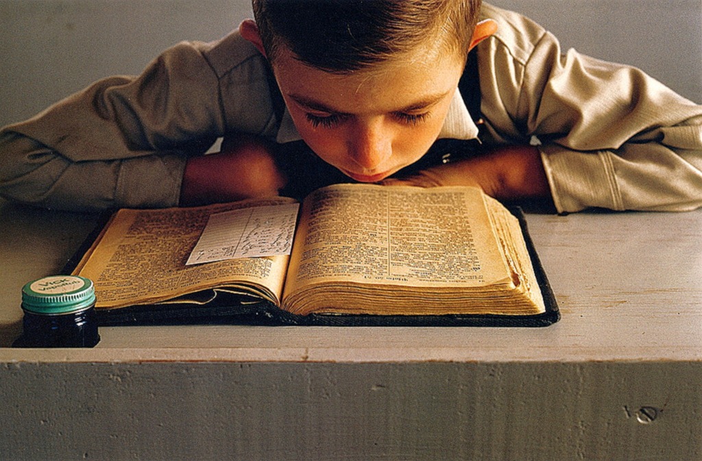 [Sam Abell - Old Colony Mennonite Boy Studying, Chihuahua State, Mexico, 1071[12].jpg]